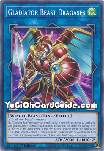 Yu-Gi-Oh Card: Gladiator Beast Dragases