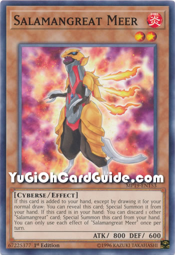 Yu-Gi-Oh Card: Salamangreat Meer
