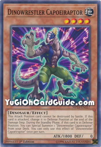 Yu-Gi-Oh Card: Dinowrestler Capoeiraptor