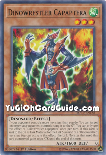 Yu-Gi-Oh Card: Dinowrestler Capaptera