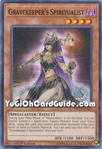 Yu-Gi-Oh Card: Gravekeeper's Spiritualist
