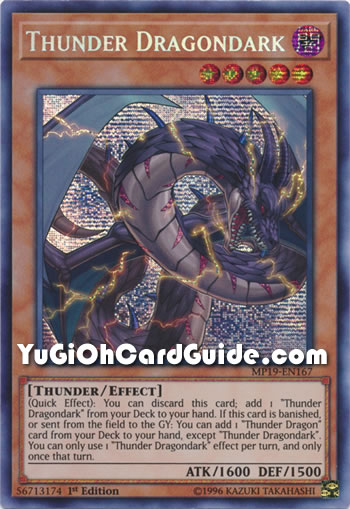 Yu-Gi-Oh Card: Thunder Dragondark