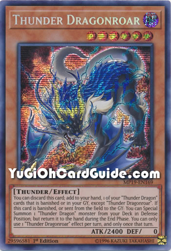 Yu-Gi-Oh Card: Thunder Dragonroar