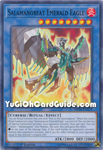 Yu-Gi-Oh Card: Salamangreat Emerald Eagle