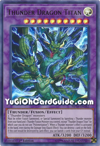 Yu-Gi-Oh Card: Thunder Dragon Titan