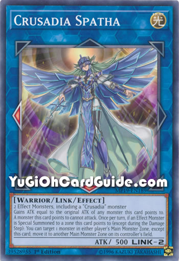 Yu-Gi-Oh Card: Crusadia Spatha
