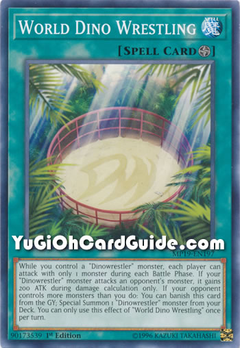 Yu-Gi-Oh Card: World Dino Wrestling