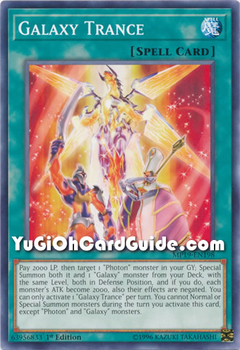 Yu-Gi-Oh Card: Galaxy Trance