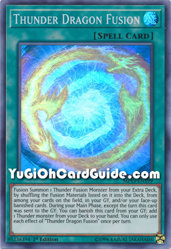 Yu-Gi-Oh Card: Thunder Dragon Fusion