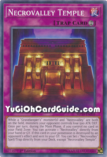 Yu-Gi-Oh Card: Necrovalley Temple