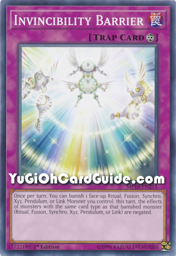 Yu-Gi-Oh Card: Invincibility Barrier