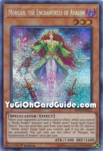 Yu-Gi-Oh Card: Morgan, the Enchantress of Avalon
