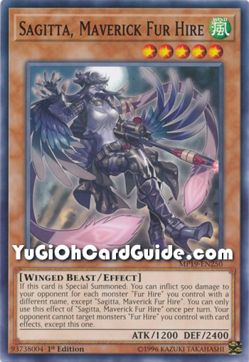 Yu-Gi-Oh Card: Sagitta, Maverick Fur Hire