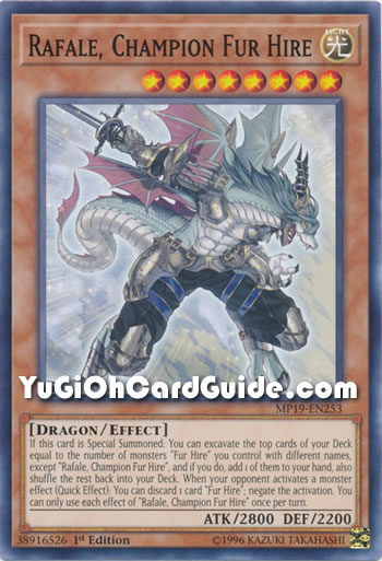 Yu-Gi-Oh Card: Rafale, Champion Fur Hire