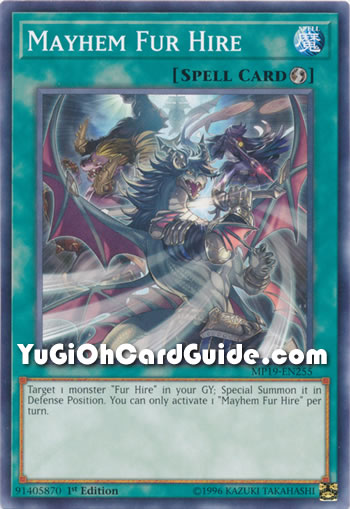 Yu-Gi-Oh Card: Mayhem Fur Hire
