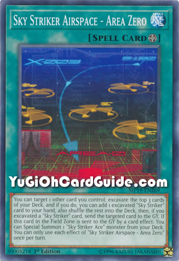 Yu-Gi-Oh Card: Sky Striker Airspace - Area Zero