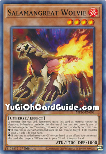 Yu-Gi-Oh Card: Salamangreat Wolvie