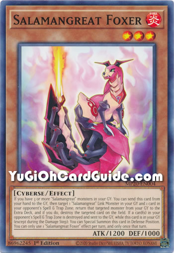 Yu-Gi-Oh Card: Salamangreat Foxer