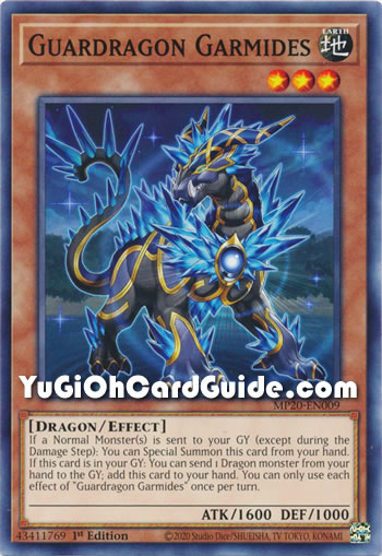 Yu-Gi-Oh Card: Guardragon Garmides