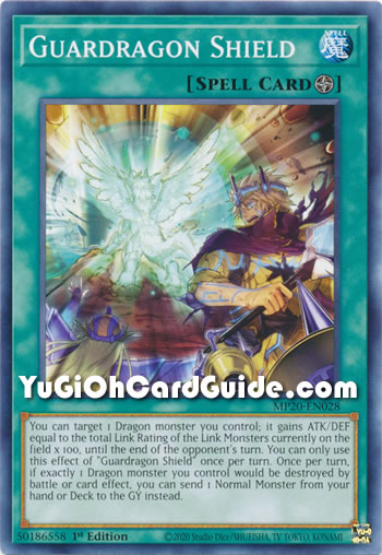 Yu-Gi-Oh Card: Guardragon Shield