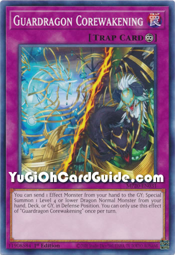Yu-Gi-Oh Card: Guardragon Corewakening