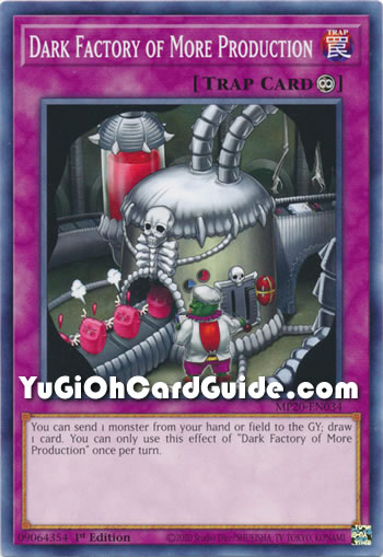 Yu-Gi-Oh Card: Dark Factory of More Production