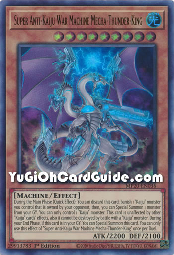 Yu-Gi-Oh Card: Super Anti-Kaiju War Machine Mecha-Thunder-King