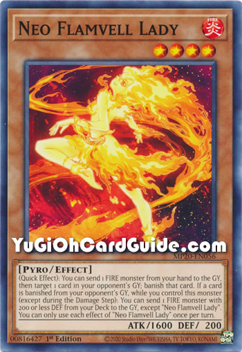 Yu-Gi-Oh Card: Neo Flamvell Lady