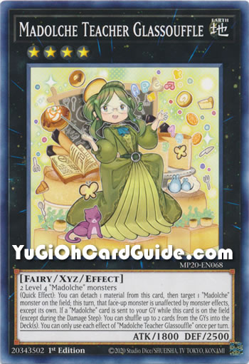 Yu-Gi-Oh Card: Madolche Teacher Glassouffle