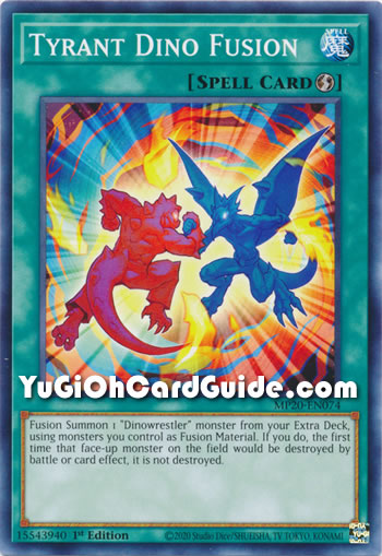 Yu-Gi-Oh Card: Tyrant Dino Fusion