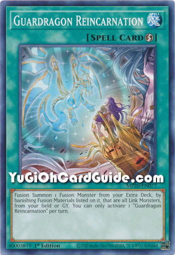 Yu-Gi-Oh Card: Guardragon Reincarnation