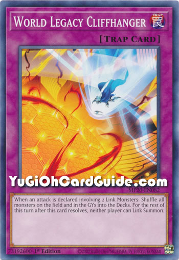 Yu-Gi-Oh Card: World Legacy Cliffhanger
