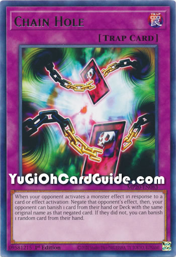 Yu-Gi-Oh Card: Chain Hole