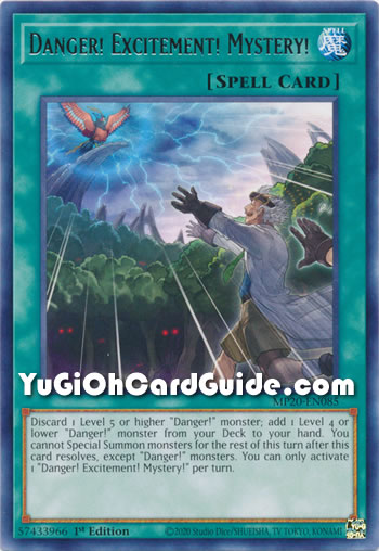 Yu-Gi-Oh Card: Danger! Excitement! Mystery!