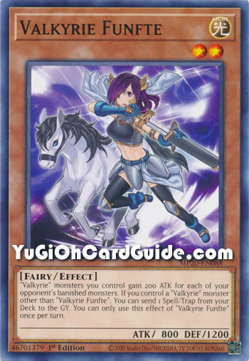 Yu-Gi-Oh Card: Valkyrie Funfte
