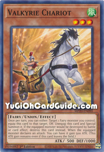 Yu-Gi-Oh Card: Valkyrie Chariot