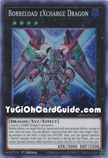 Yu-Gi-Oh Card: Borreload eXcharge Dragon