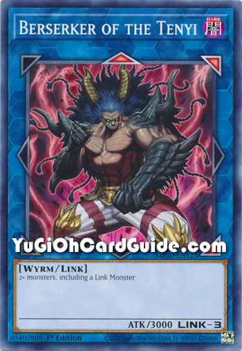 Yu-Gi-Oh Card: Berserker of the Tenyi