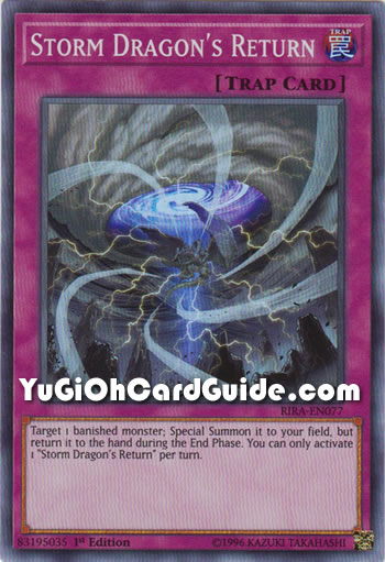Yu-Gi-Oh Card: Storm Dragon's Return