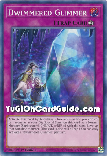 Yu-Gi-Oh Card: Dwimmered Glimmer