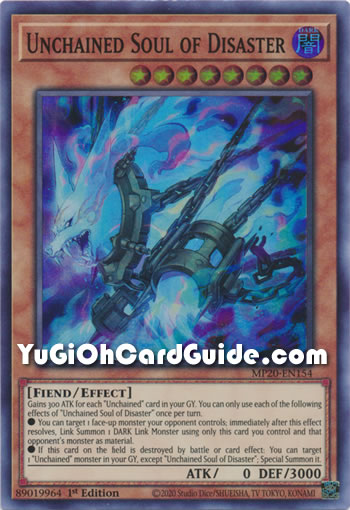 Yu-Gi-Oh Card: Unchained Soul of Disaster