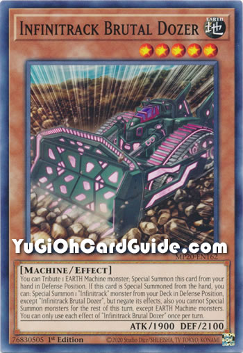 Yu-Gi-Oh Card: Infinitrack Brutal Dozer