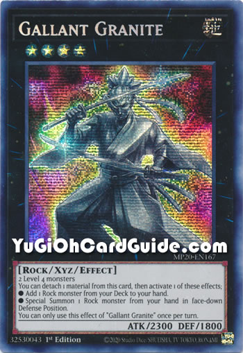 Yu-Gi-Oh Card: Gallant Granite