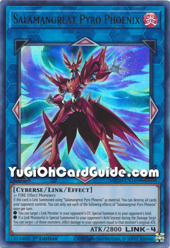 Yu-Gi-Oh Card: Salamangreat Pyro Phoenix