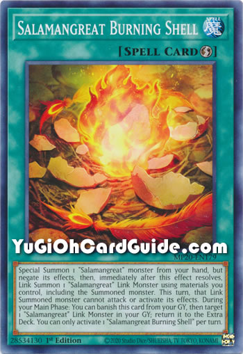 Yu-Gi-Oh Card: Salamangreat Burning Shell