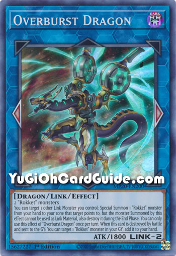 Yu-Gi-Oh Card: Overburst Dragon