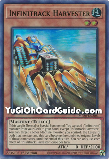Yu-Gi-Oh Card: Infinitrack Harvester