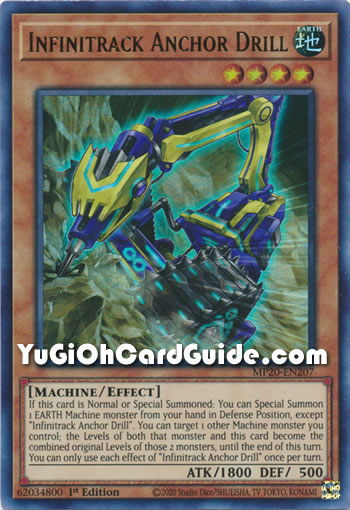 Yu-Gi-Oh Card: Infinitrack Anchor Drill