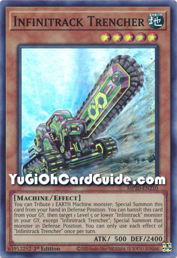 Yu-Gi-Oh Card: Infinitrack Trencher