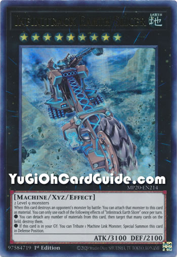 Yu-Gi-Oh Card: Infinitrack Earth Slicer